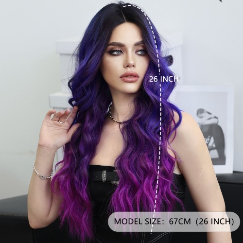 Fashion Long Lace Front Synthetic Wigs For Women SLDLH-89