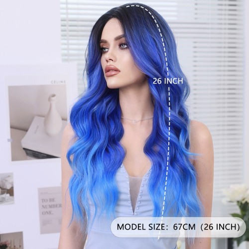 Fashion Long Lace Front Synthetic Wigs For Women SLDLH-90