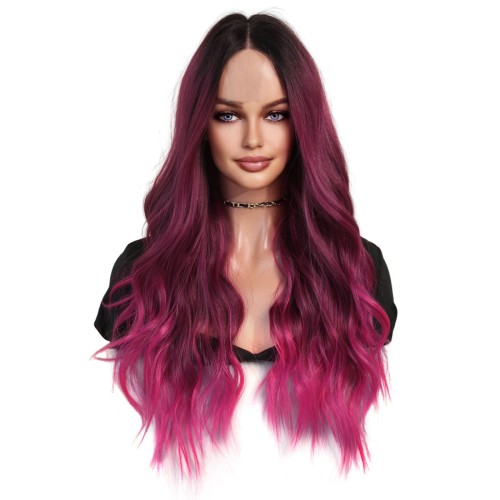 Fashion Long Lace Front Synthetic Wigs For Women SLDLH-91