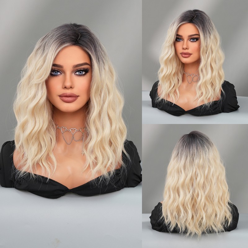 Fashion Medium Synthetic Wigs For Women SLDMH-01 