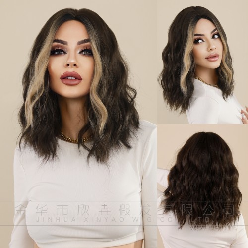 Fashion Medium Synthetic Wigs For Women SLDMH-04