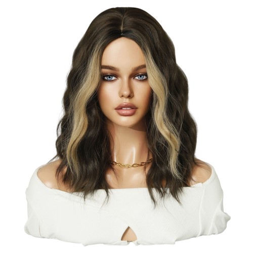 Fashion Medium Synthetic Wigs For Women SLDMH-04