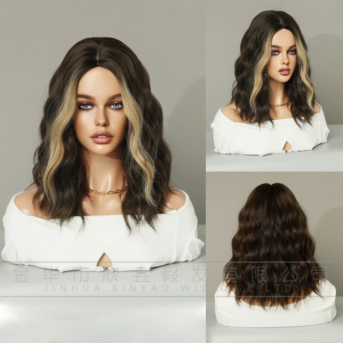 Fashion Medium Synthetic Wigs For Women SLDMH-04