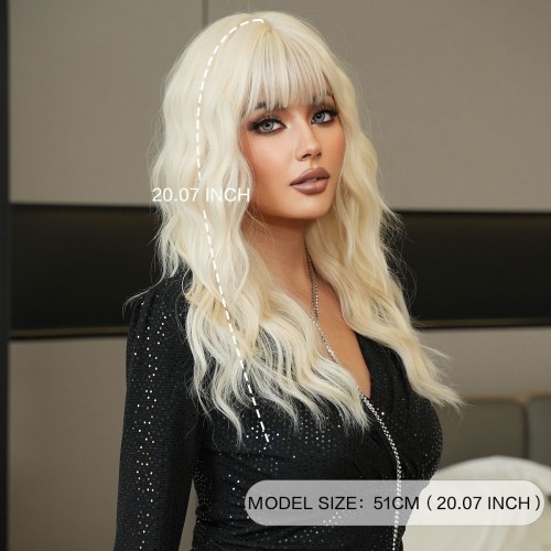 Fashion Medium Synthetic Wigs For Women SLDMH-05