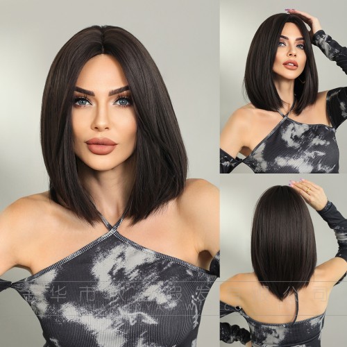 Fashion Medium Synthetic Wigs For Women SLDMH-07