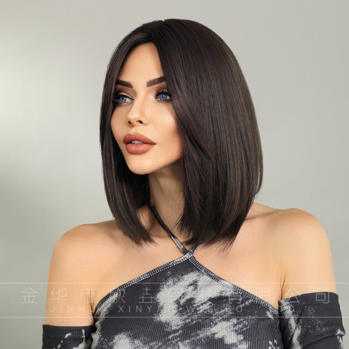 Fashion Medium Synthetic Wigs For Women SLDMH-07