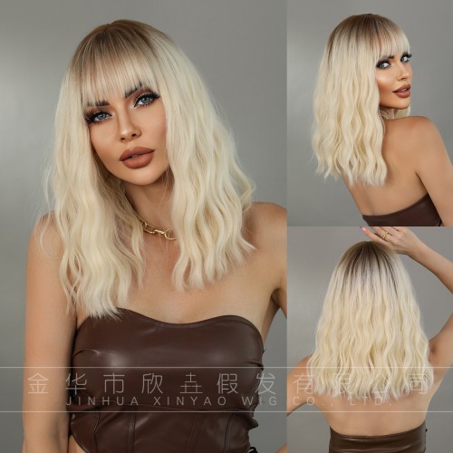 Fashion Medium Synthetic Wigs For Women SLDMH-10