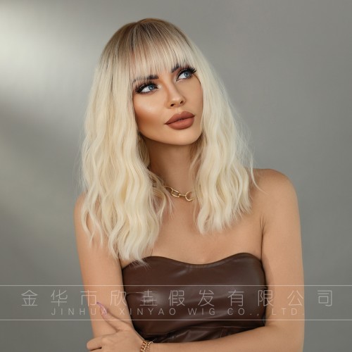 Fashion Medium Synthetic Wigs For Women SLDMH-10