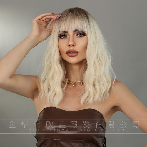 Fashion Medium Synthetic Wigs For Women SLDMH-10