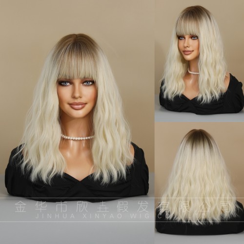 Fashion Medium Synthetic Wigs For Women SLDMH-10