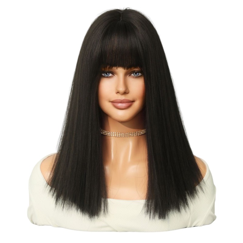 Fashion Medium Synthetic Wigs For Women SLDMH-12 