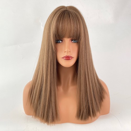 Fashion Medium Synthetic Wigs For Women SLDMH-12