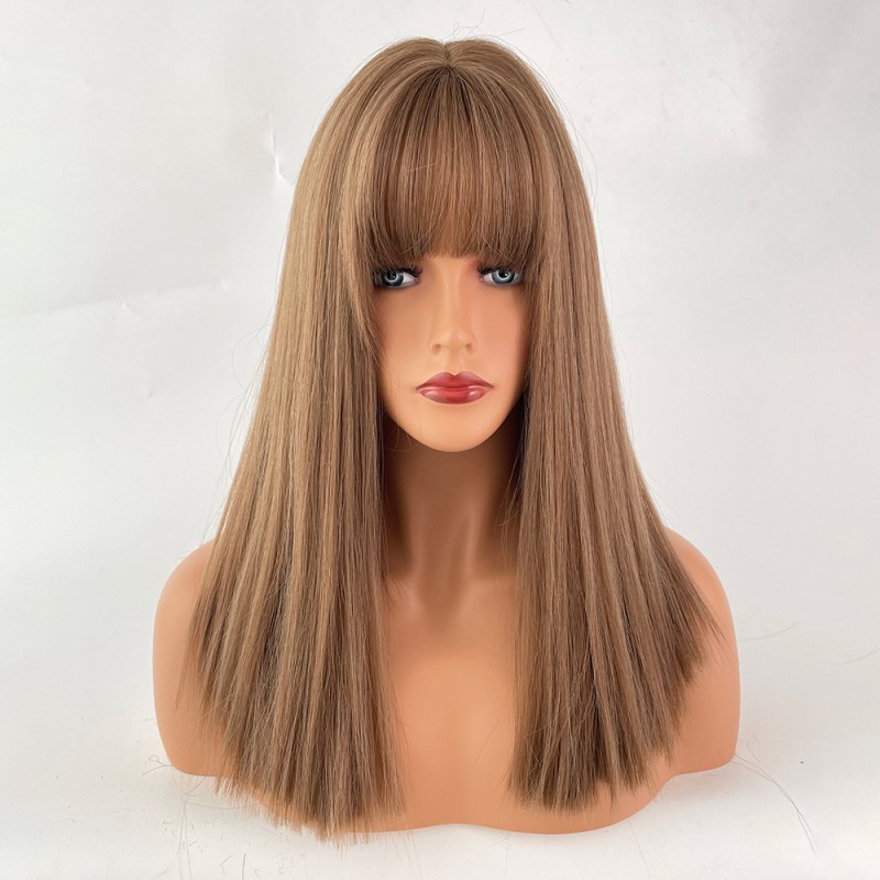 Fashion Medium Synthetic Wigs For Women SLDMH-12 