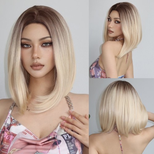 Fashion Medium Synthetic Wigs For Women SLDMH-13