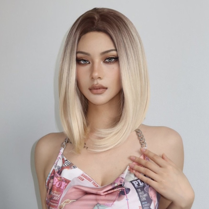 Fashion Medium Synthetic Wigs For Women SLDMH-13 