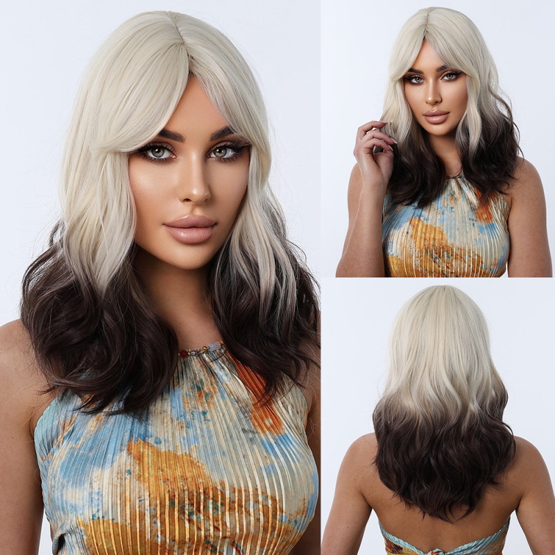 Fashion Medium Synthetic Wigs For Women SLDMH-19 