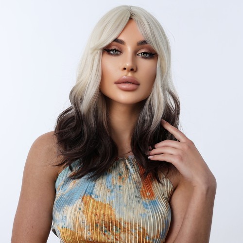 Fashion Medium Synthetic Wigs For Women SLDMH-19