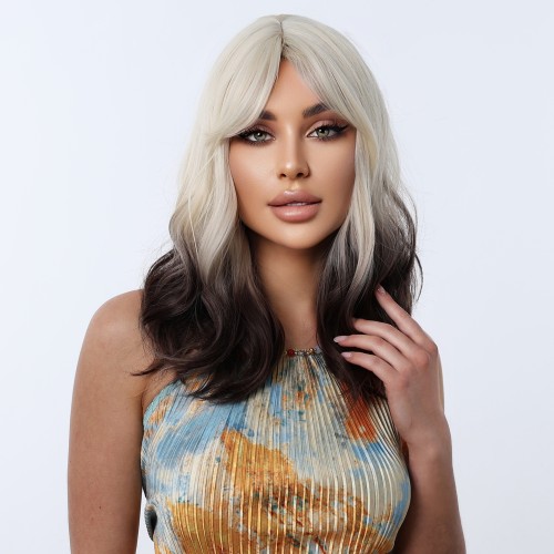 Fashion Medium Synthetic Wigs For Women SLDMH-19