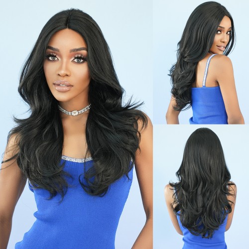 Fashion Long Lace Front Synthetic Wigs For Women SLDNA-02