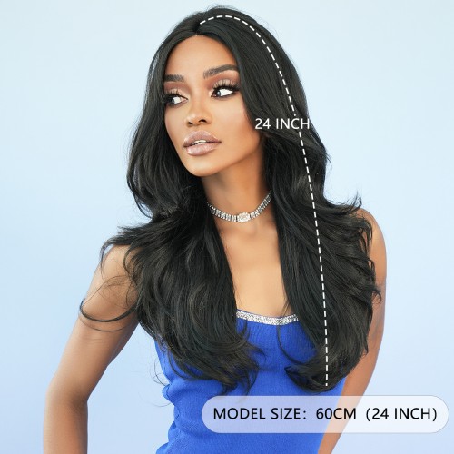 Fashion Long Lace Front Synthetic Wigs For Women SLDNA-02