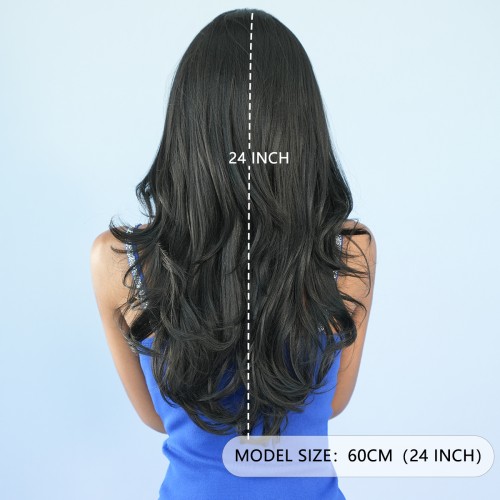 Fashion Long Lace Front Synthetic Wigs For Women SLDNA-02