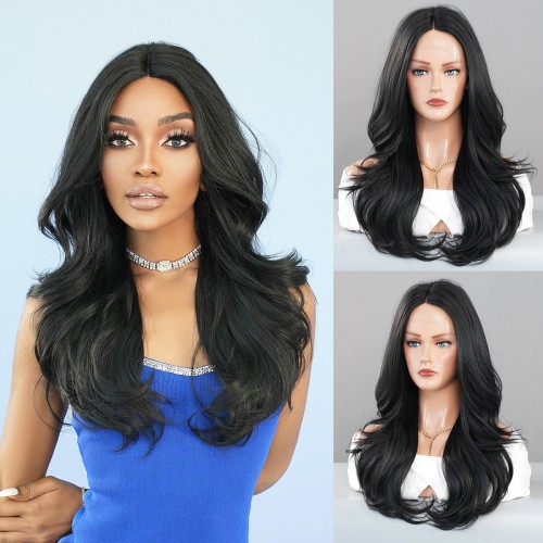 Fashion Long Lace Front Synthetic Wigs For Women SLDNA-02