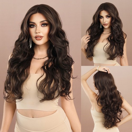 Fashion Long Lace Front Synthetic Wigs For Women SLDNA-03