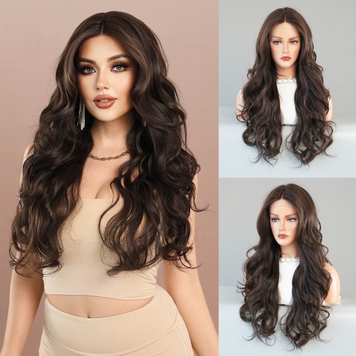 Fashion Long Lace Front Synthetic Wigs For Women SLDNA-03