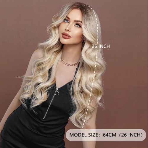 Fashion Long Lace Front Synthetic Wigs For Women SLDNA-04