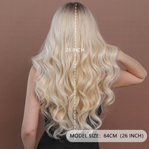 Fashion Long Lace Front Synthetic Wigs For Women SLDNA-04