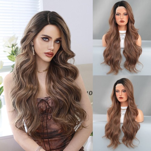 Fashion Long Lace Front Synthetic Wigs For Women SLDNA-05