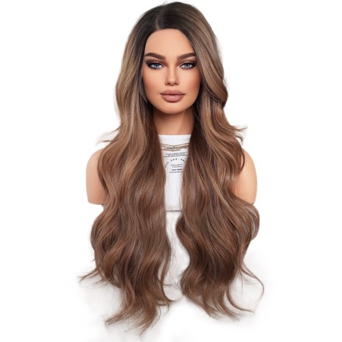 Fashion Long Lace Front Synthetic Wigs For Women SLDNA-05