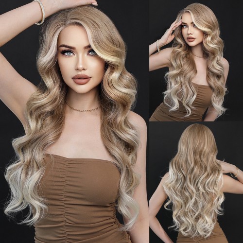 Fashion Long Lace Front Synthetic Wigs For Women SLDNA-06