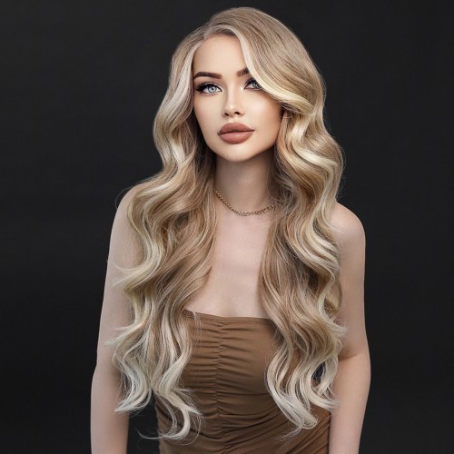 Fashion Long Lace Front Synthetic Wigs For Women SLDNA-06