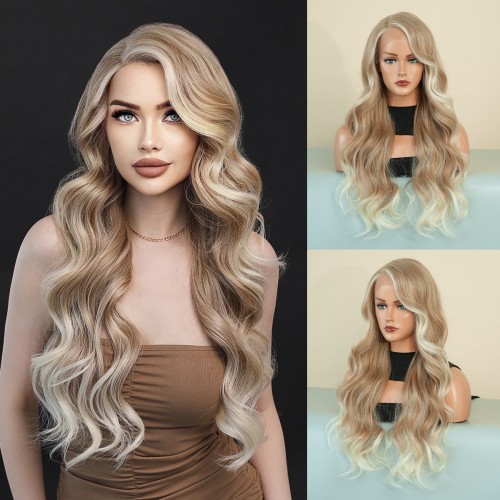 Fashion Long Lace Front Synthetic Wigs For Women SLDNA-06