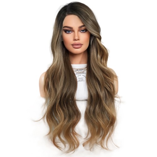 Fashion Long Lace Front Synthetic Wigs For Women SLDNA-07