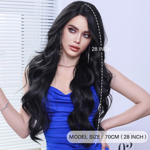 Fashion Long Lace Front Synthetic Wigs For Women SLDNA-08