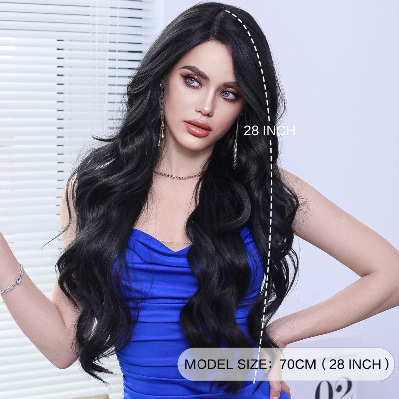 Fashion Long Lace Front Synthetic Wigs For Women SLDNA-08 