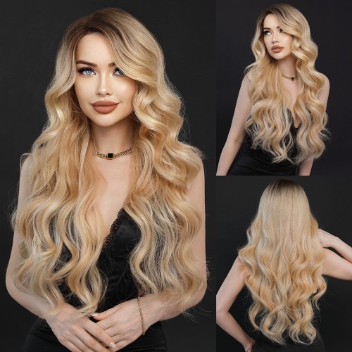 Fashion Long Lace Front Synthetic Wigs For Women SLDNA-09