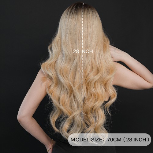 Fashion Long Lace Front Synthetic Wigs For Women SLDNA-09