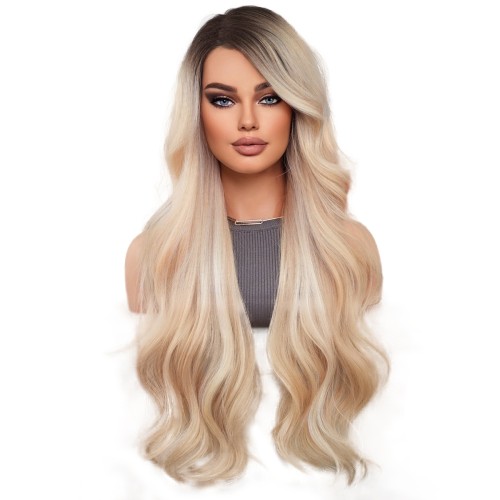 Fashion Long Lace Front Synthetic Wigs For Women SLDNA-09