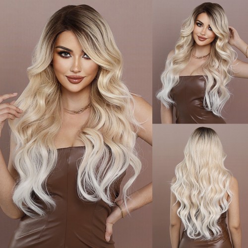 Fashion Long Lace Front Synthetic Wigs For Women SLDNA-10