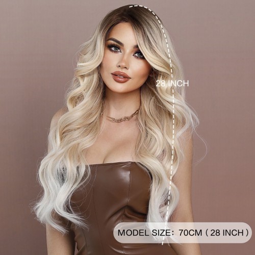 Fashion Long Lace Front Synthetic Wigs For Women SLDNA-10