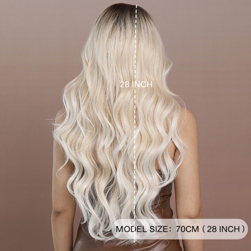 Fashion Long Lace Front Synthetic Wigs For Women SLDNA-10