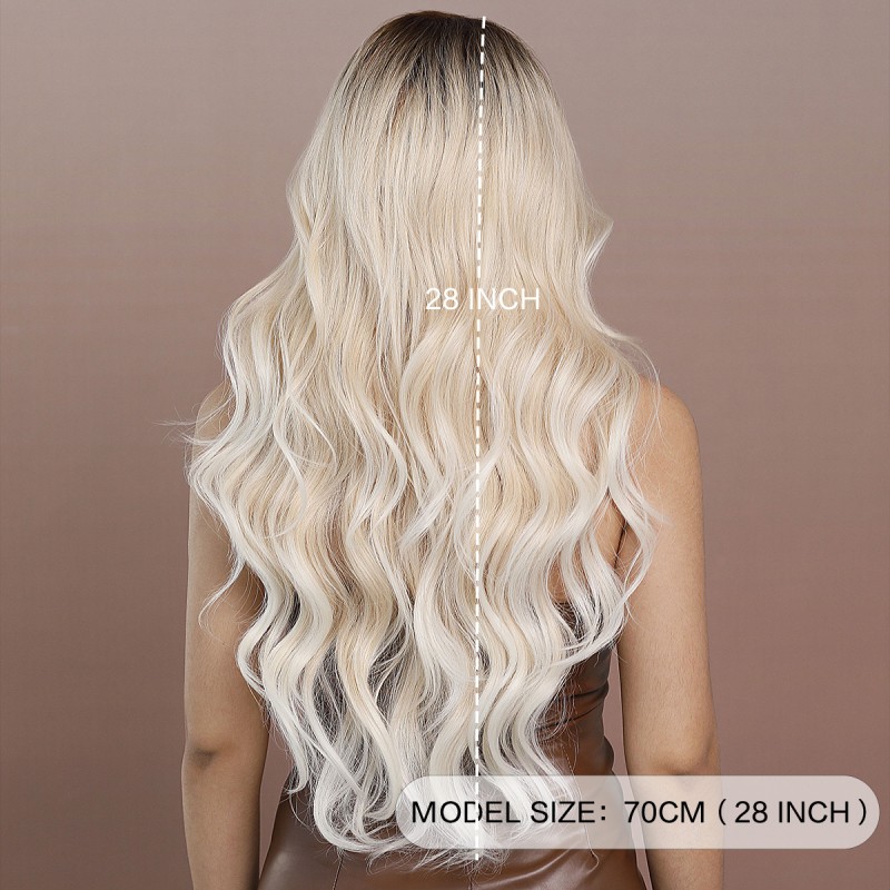 Fashion Long Lace Front Synthetic Wigs For Women SLDNA-10 