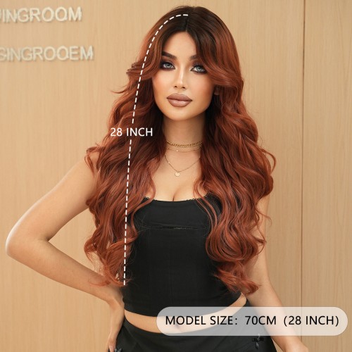 Fashion Long Lace Front Synthetic Wigs For Women SLDNA-11