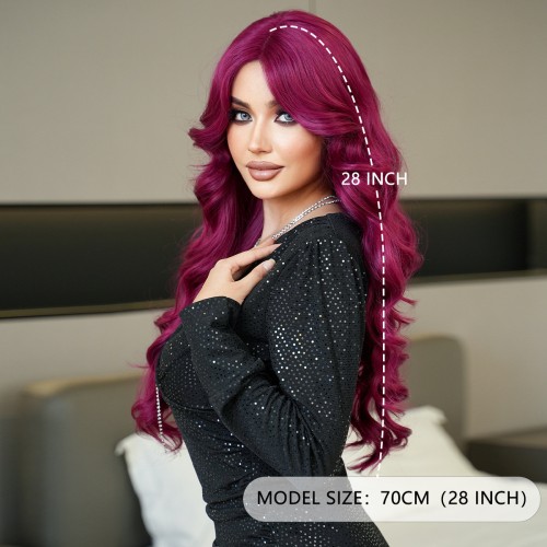 Fashion Long Lace Front Synthetic Wigs For Women SLDNA-12