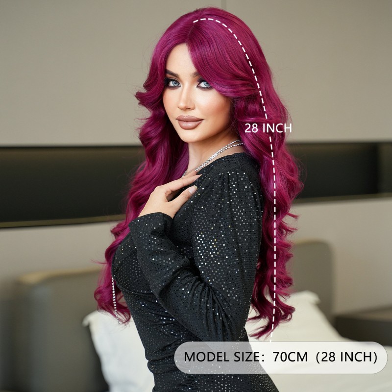 Fashion Long Lace Front Synthetic Wigs For Women SLDNA-12 