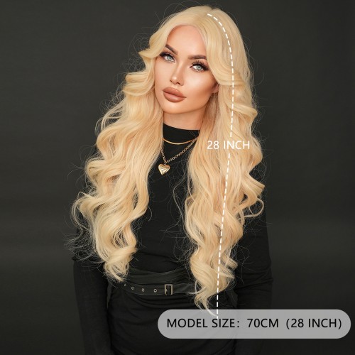 Fashion Long Lace Front Synthetic Wigs For Women SLDNA-13