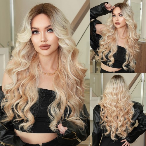 Fashion Long Lace Front Synthetic Wigs For Women SLDNA-14